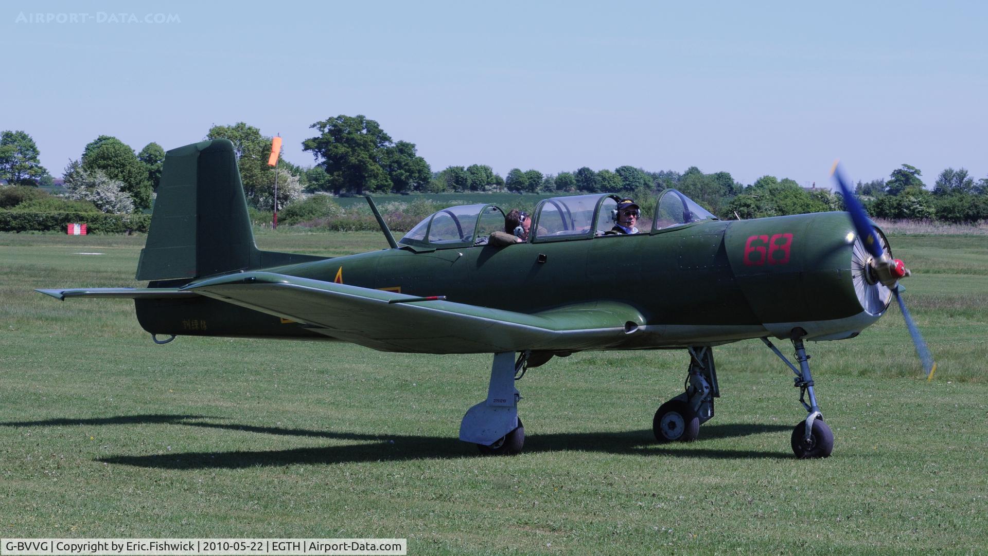 G-BVVG, 1966 Nanchang CJ-6A Chujiao C/N 2751219, 3. G-BVVG departing Shuttleworth Collection, Old Warden