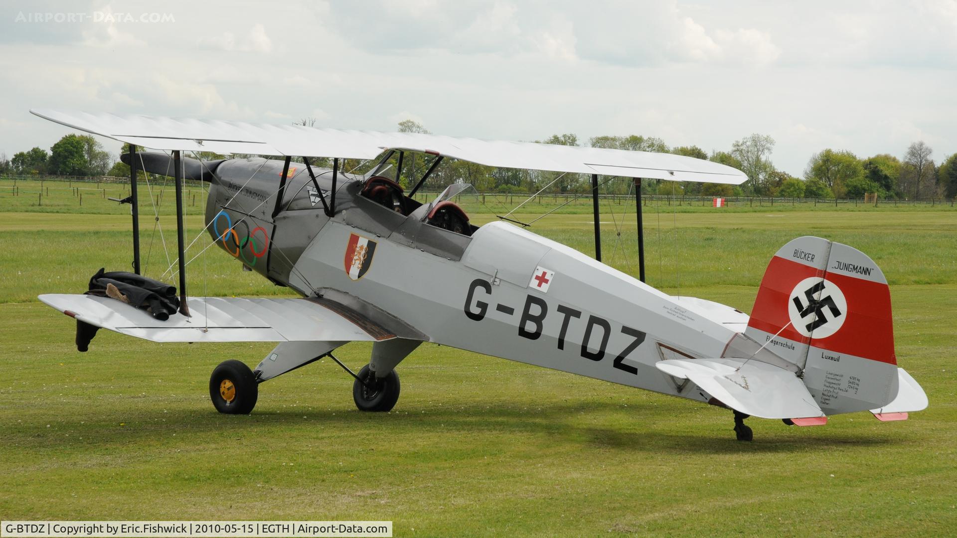 G-BTDZ, 1957 CASA 1-131E Jungmann C/N 2104, G-BTDZ at Shuttleworth May Sunset Air Display