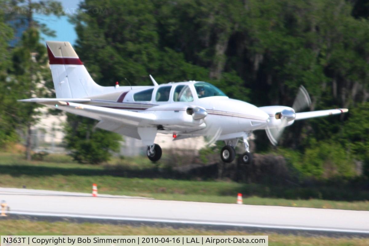 N363T, 1963 Beech 95-A55 Baron C/N TC-416, Arriving at Lakeland, FL during Sun N Fun 2010.