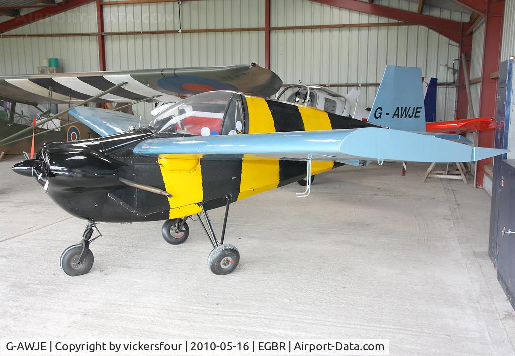 G-AWJE, 1968 Tipsy T-66 Nipper Mk 3 C/N S121, Privately operated. Breighton.