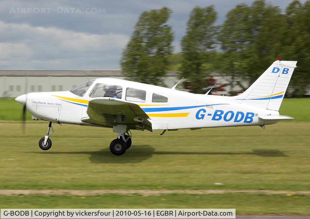 G-BODB, 1988 Piper PA-28-161 Cherokee Warrior II C/N 2816042, Sherburn Aero Club. Breighton.