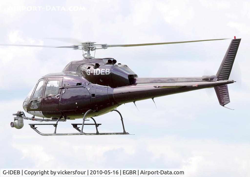 G-IDEB, 1982 Aerospatiale AS-355F-1 Twin Ecureuil C/N 5192, Privately operated. Aerospatiale AS355F1 (c/n 5192). Breighton.