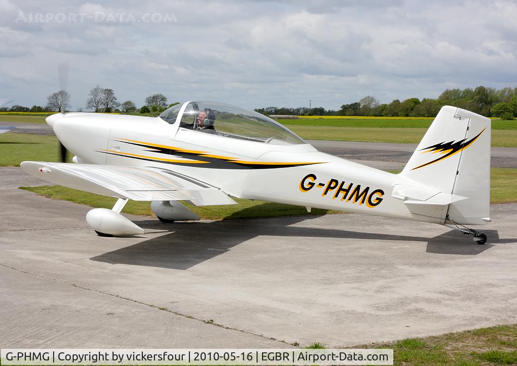 G-PHMG, 2007 Vans RV-8 C/N PFA 303-13639, Privately operated. Breighton.