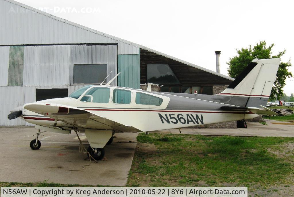 N56AW, Beech 95-B55 (T42A) Baron C/N TC-110, On the ramp at 8Y6.