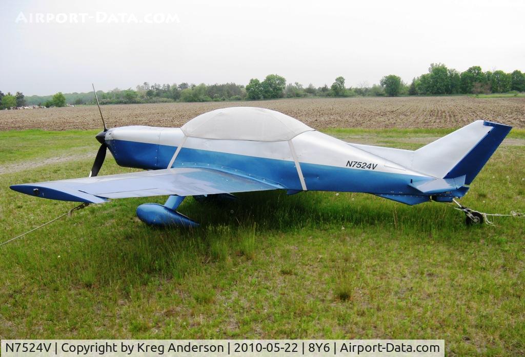 N7524V, Smyth Sidewinder C/N 212624, Tied down at 8Y6.