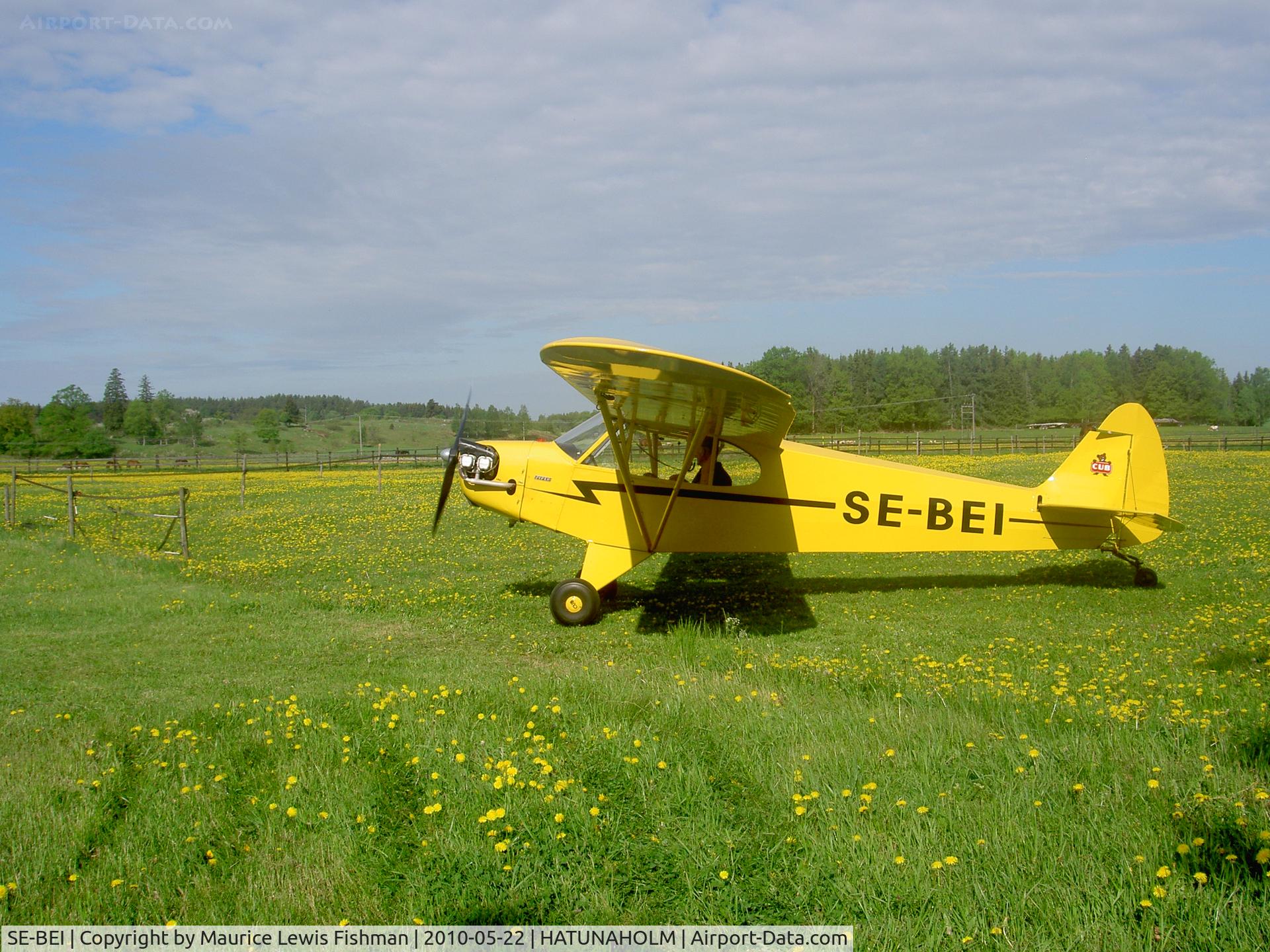 SE-BEI, Piper J3 Cub C/N Not found, Piper J3 Cub