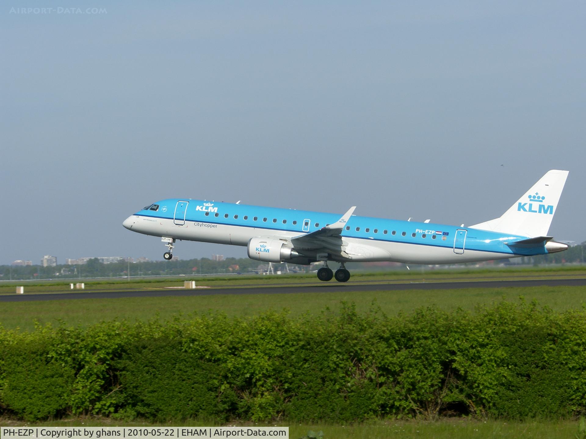 PH-EZP, 2010 Embraer 190LR (ERJ-190-100LR) C/N 19000347, Latest embraer for Klm