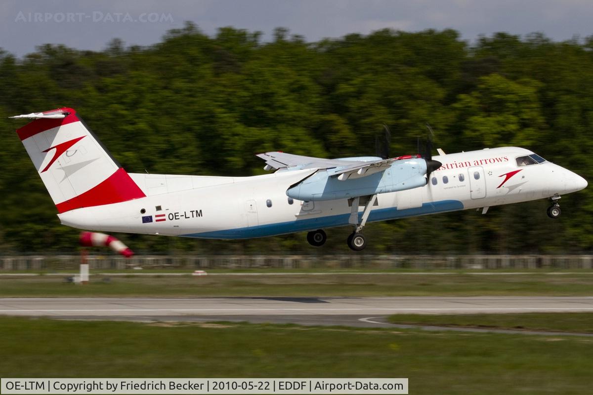 OE-LTM, 1998 De Havilland Canada DHC-8-311 Dash 8 Dash 8 C/N 527, departing via RW18W