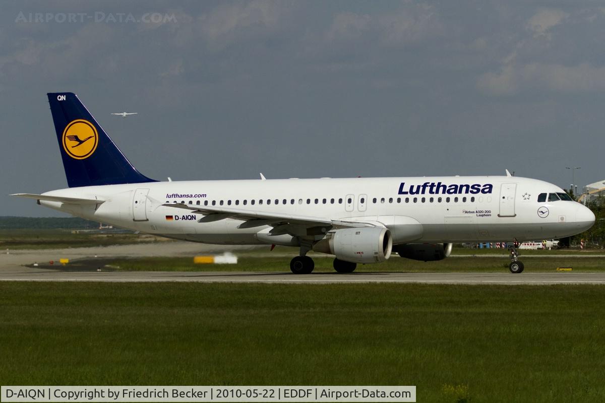 D-AIQN, 1991 Airbus A320-211 C/N 0269, departing via RW18W