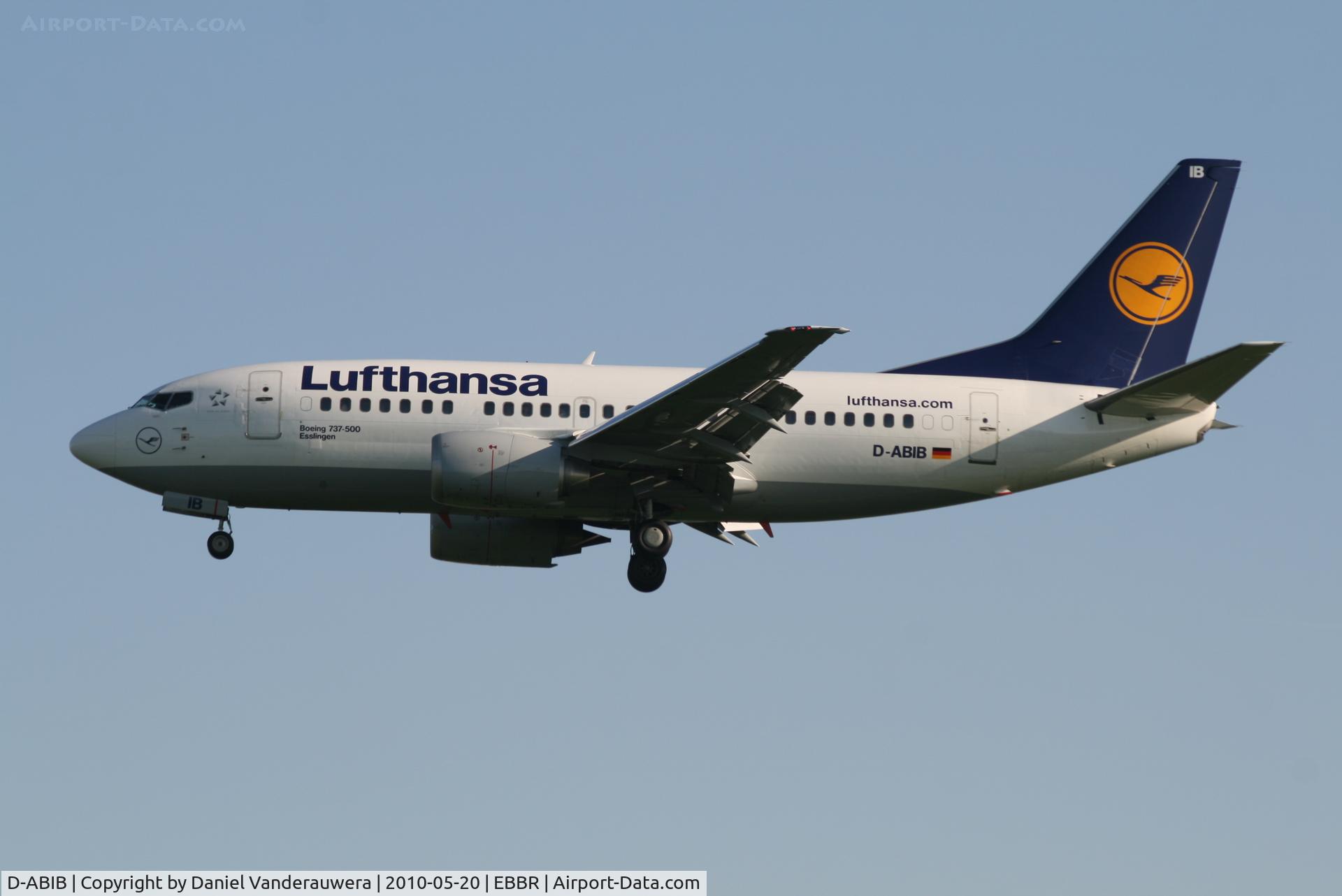 D-ABIB, 1990 Boeing 737-530 C/N 24816, Arrival of flight LH4570 to RWY 25L