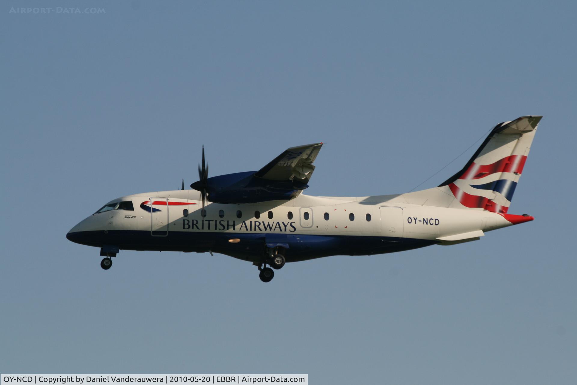 OY-NCD, 1998 Dornier Do328-100 C/N 3104, Arrival of flight BA8221 to RWY 25L