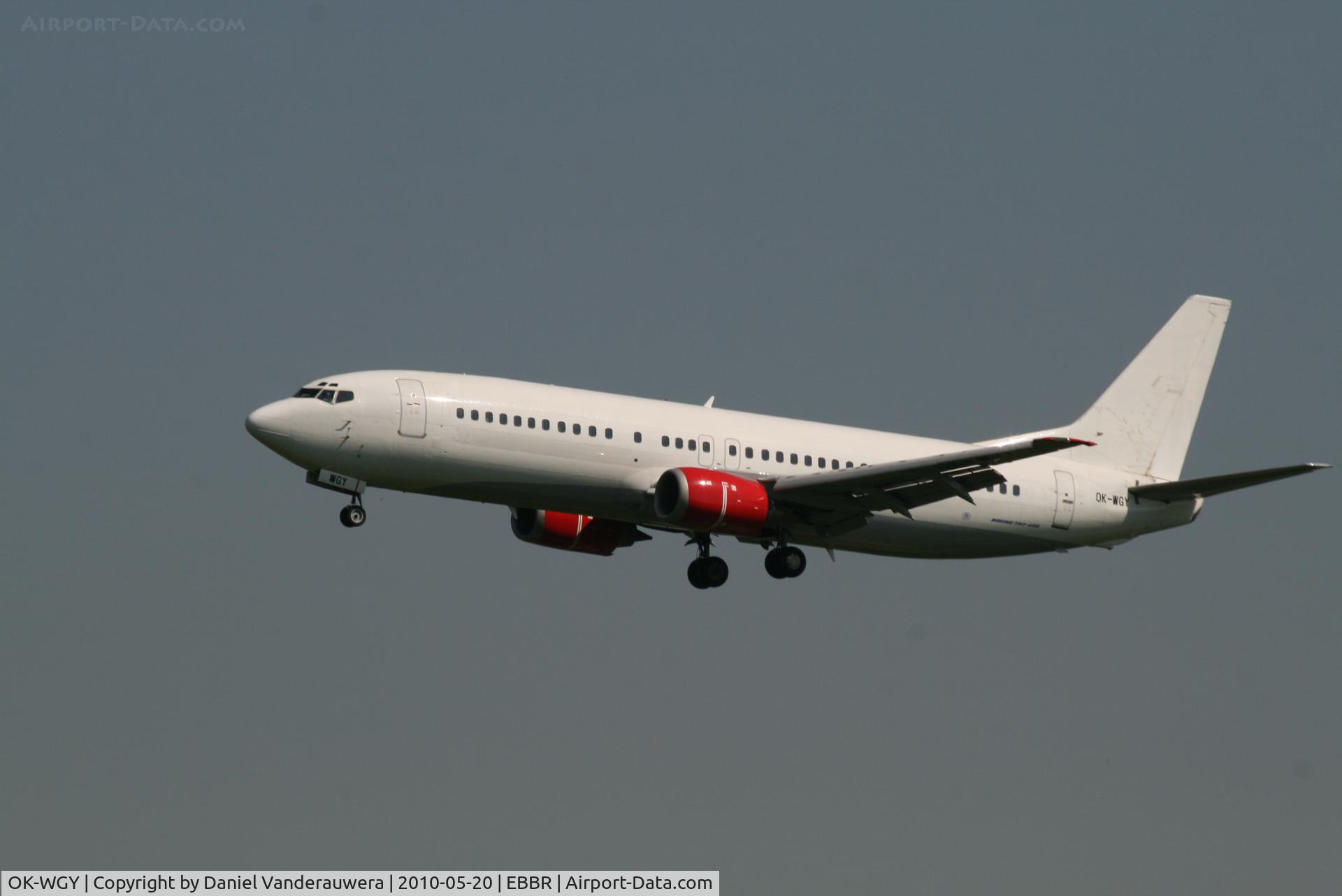 OK-WGY, 1991 Boeing 737-436 C/N 25839, Arrival of flight OK630 to RWY 25L