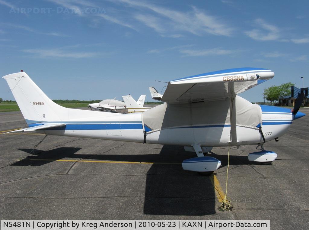 N5481N, 1981 Cessna 182R Skylane C/N 18267750, On the ramp.