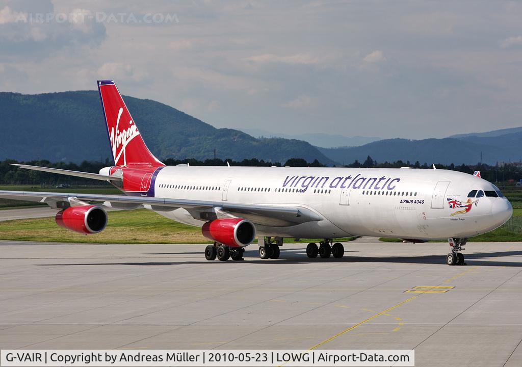 G-VAIR, 1997 Airbus A340-313 C/N 164, Brought the England national football team to Graz.