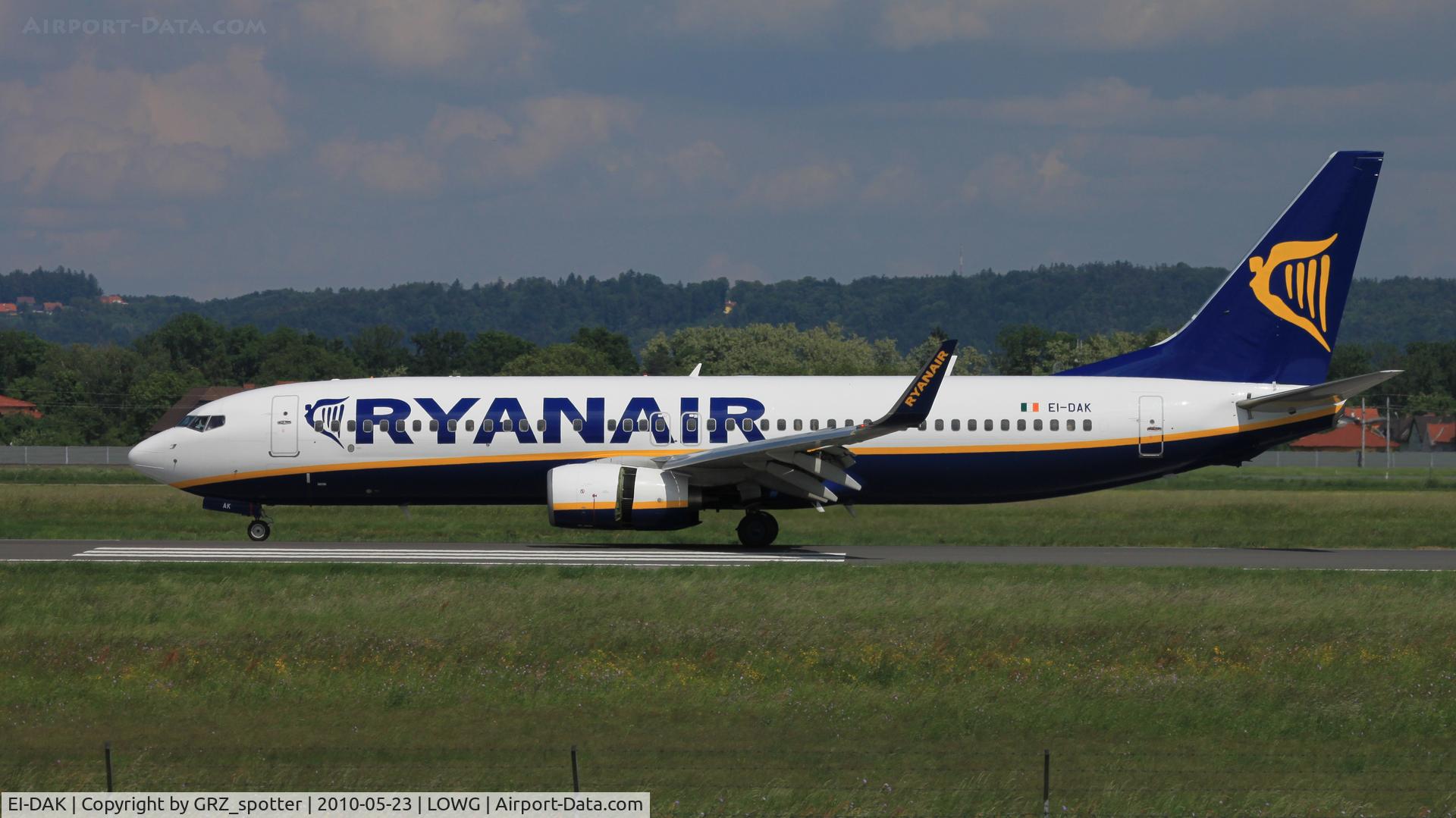 EI-DAK, 2003 Boeing 737-8AS C/N 33717, Ryanair 738