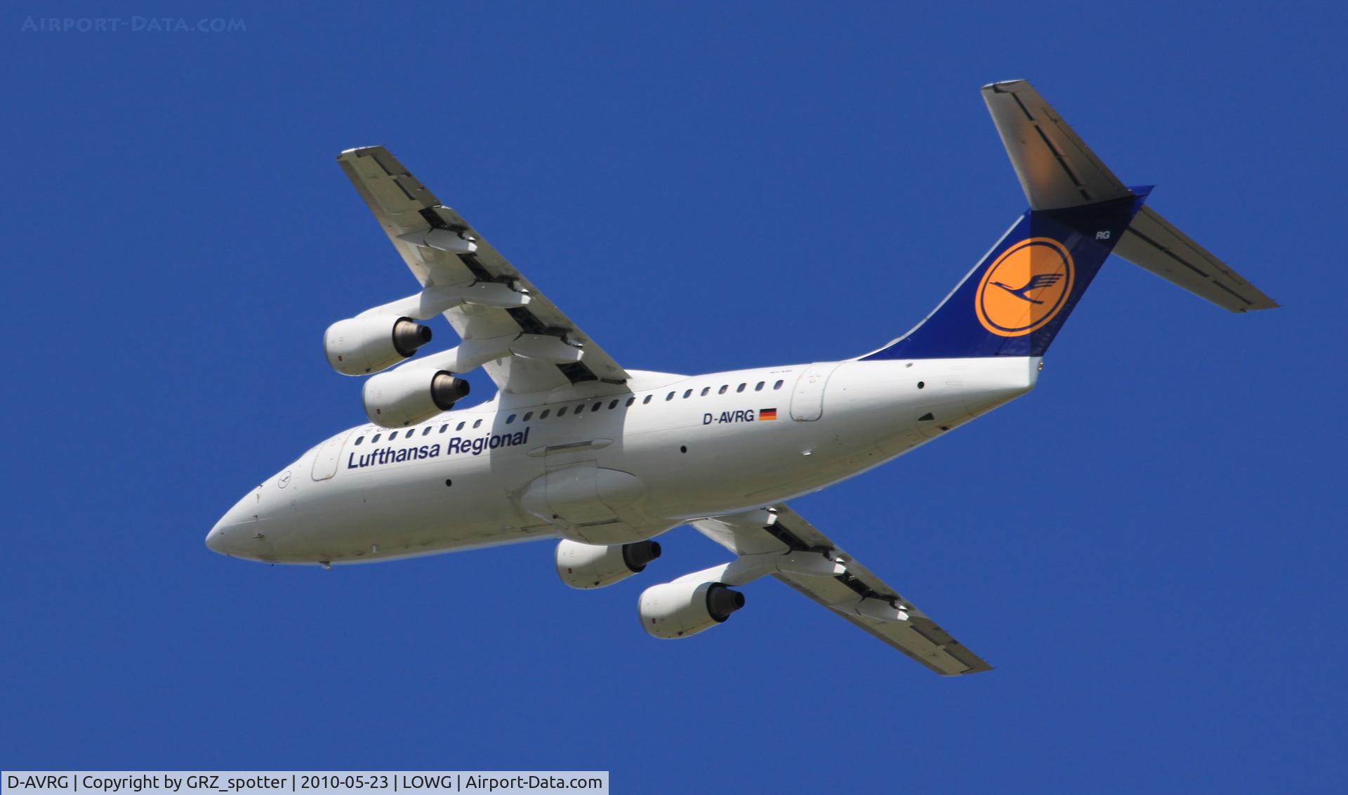D-AVRG, 1995 British Aerospace Avro 146-RJ85 C/N E.2266, LH Avro RJ 85