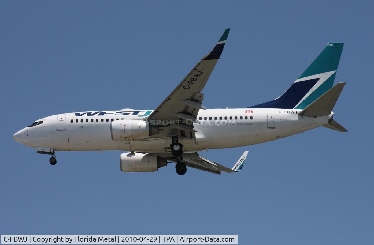 C-FBWJ, 2005 Boeing 737-7CT C/N 32767, West Jet 737-700