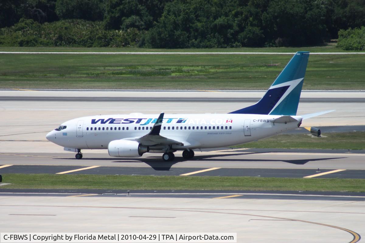 C-FBWS, 2009 Boeing 737-7CT C/N 37008, West Jet 737-700