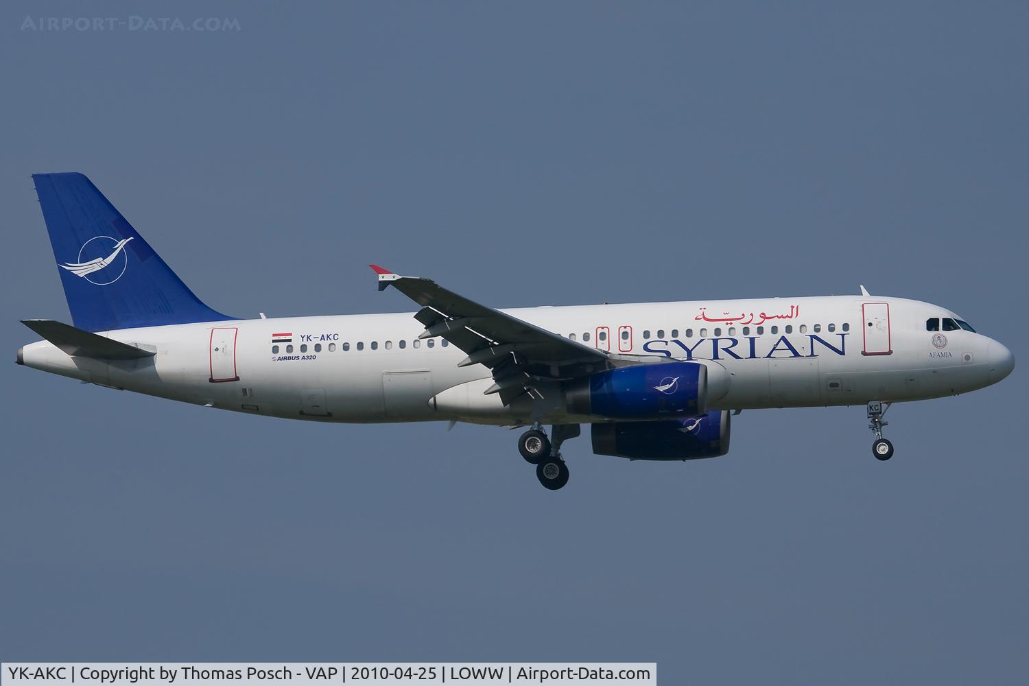 YK-AKC, 1999 Airbus A320-232 C/N 1032, Syrianair - Syrian Arab Airlines