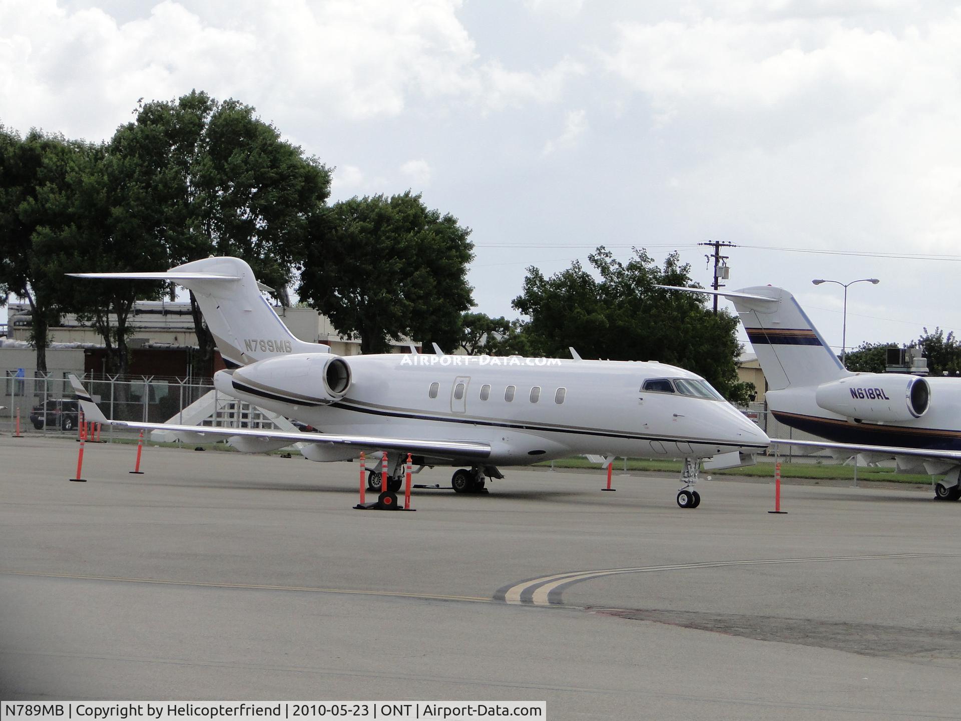 N789MB, 2004 Bombardier Challenger 300 (BD-100-1A10) C/N 20020, Parked at Ontario