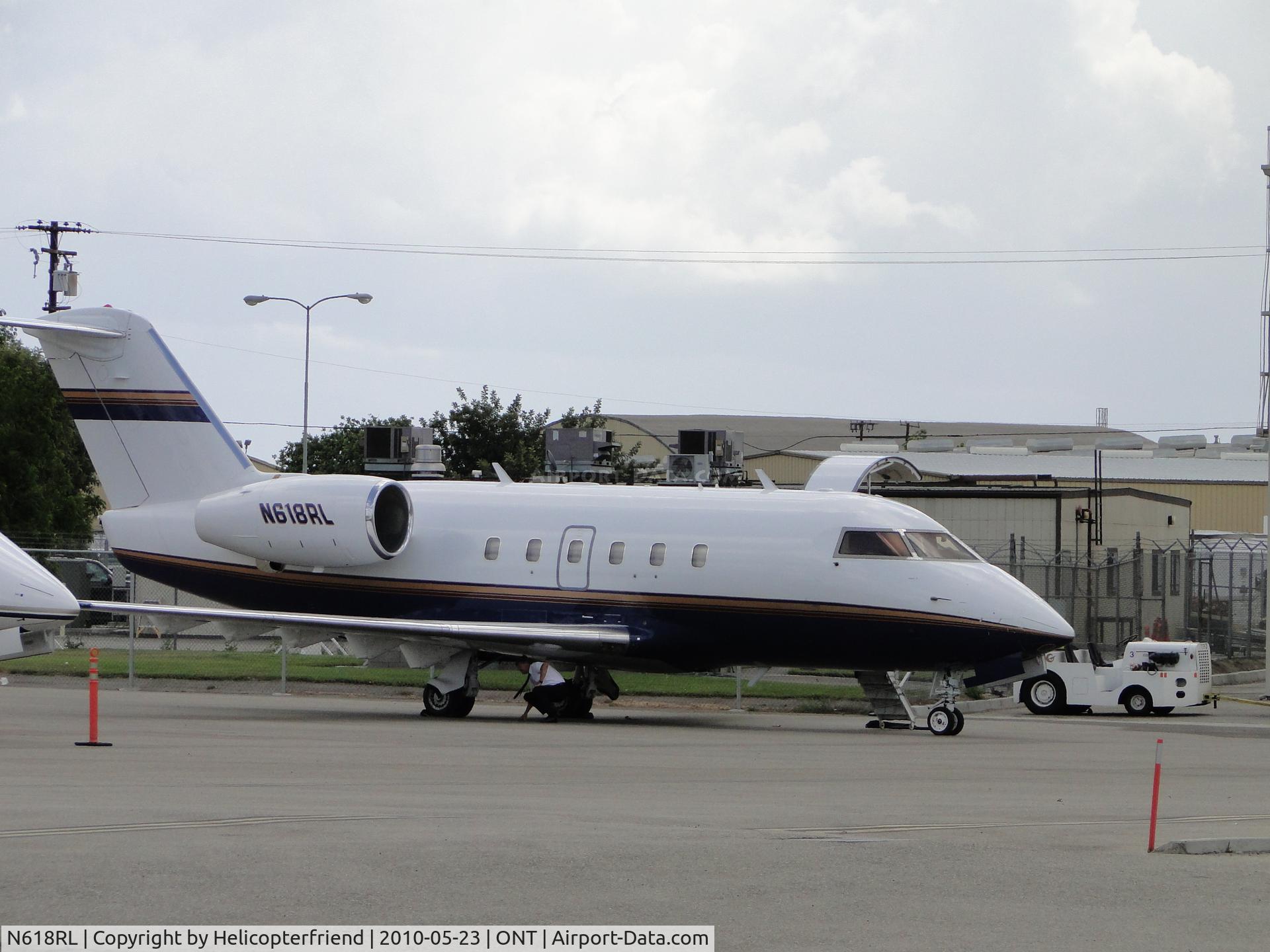 N618RL, 1980 Canadair Challenger 600S (CL-600-1A11) C/N 1018, Parked at Ontario