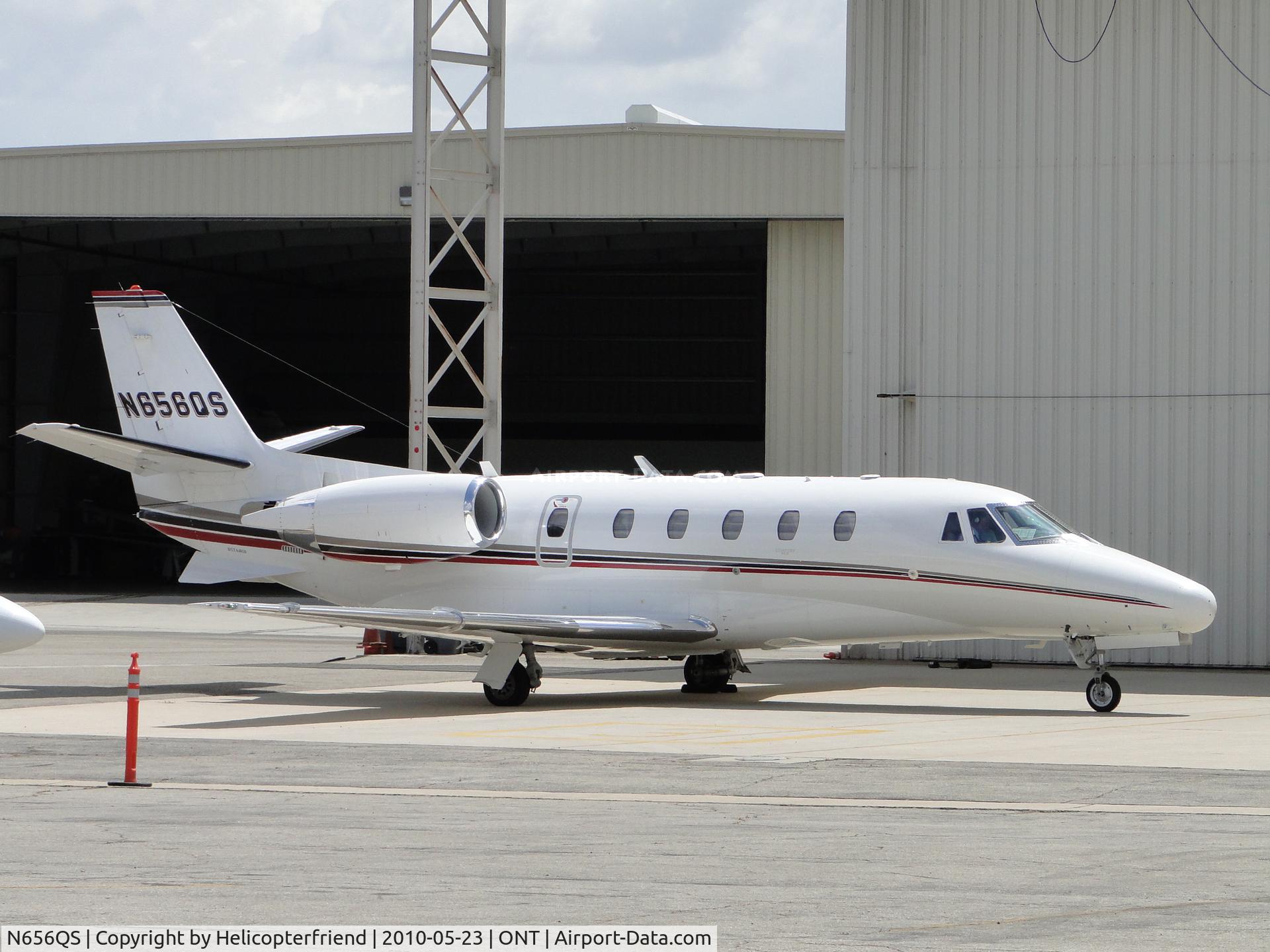 N656QS, 2007 Cessna 560XLS Citation Excel C/N 560-5732, Parked at Ontario