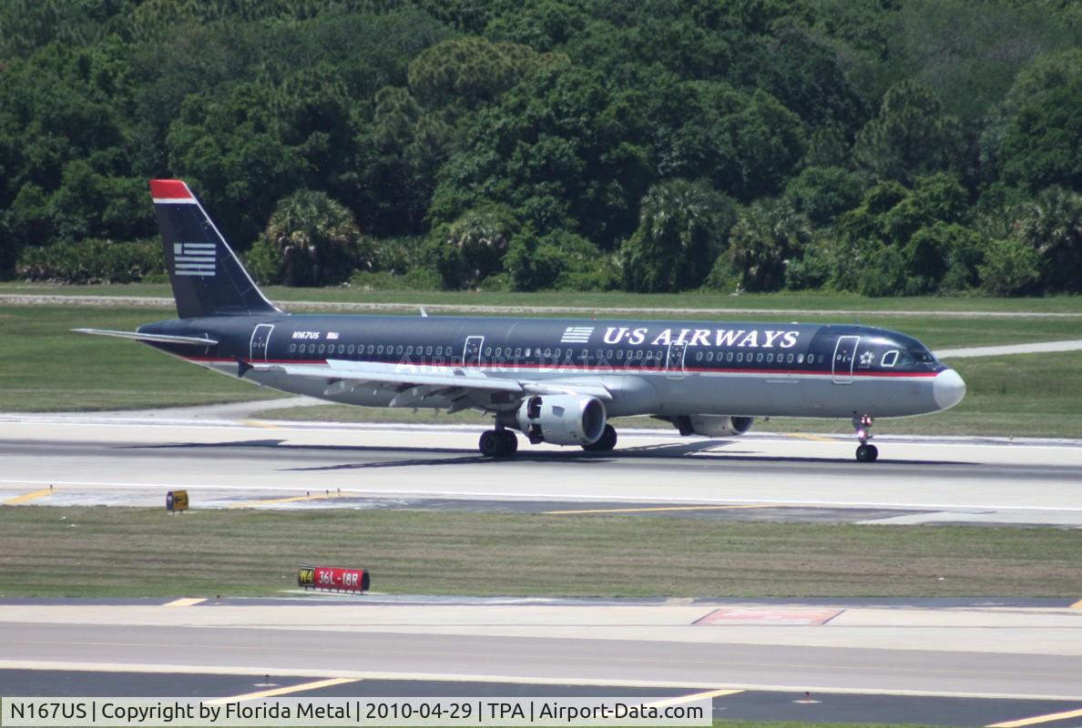 N167US, 2001 Airbus A321-211 C/N 1442, US Airways A321