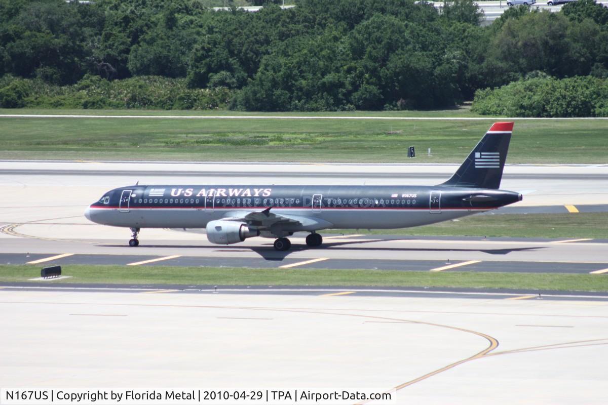 N167US, 2001 Airbus A321-211 C/N 1442, US Airways A321