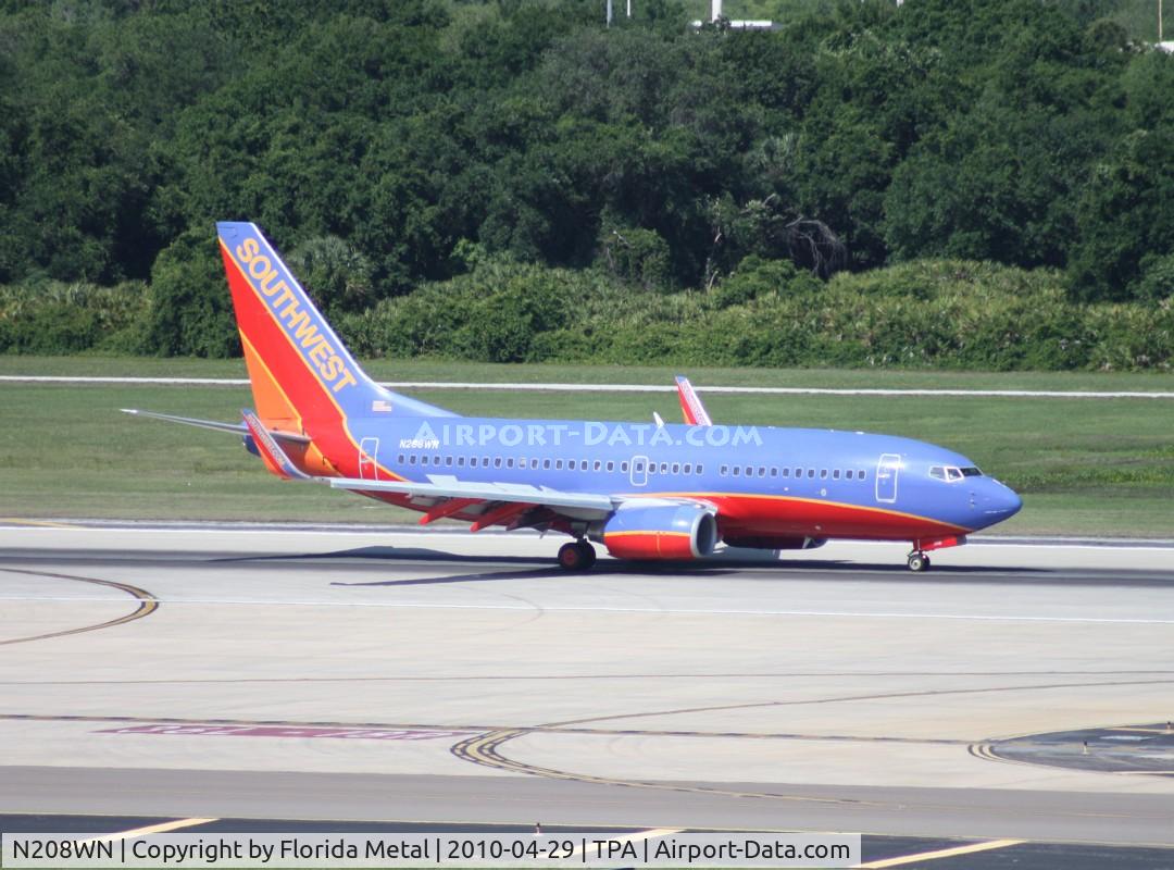 N208WN, 2005 Boeing 737-7H4 C/N 29856, Southwest 737-700