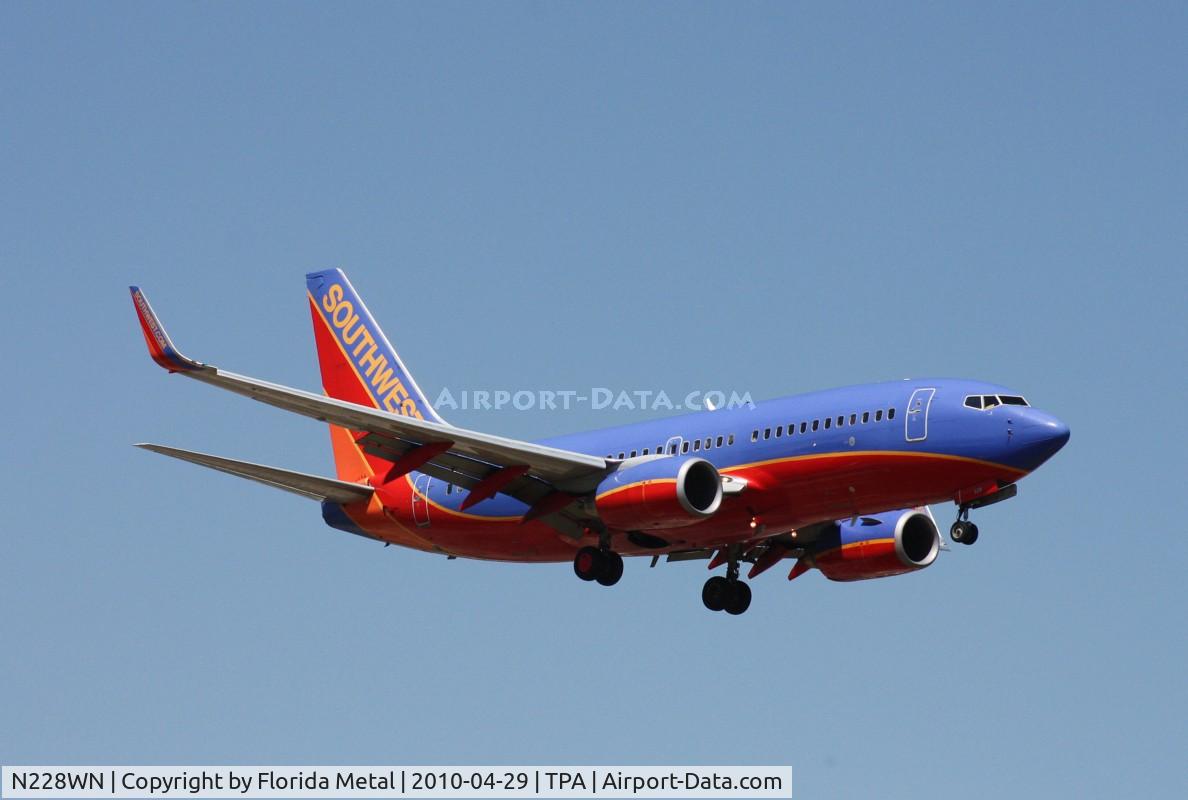 N228WN, 2005 Boeing 737-7H4 C/N 32496, Southwest 737-700