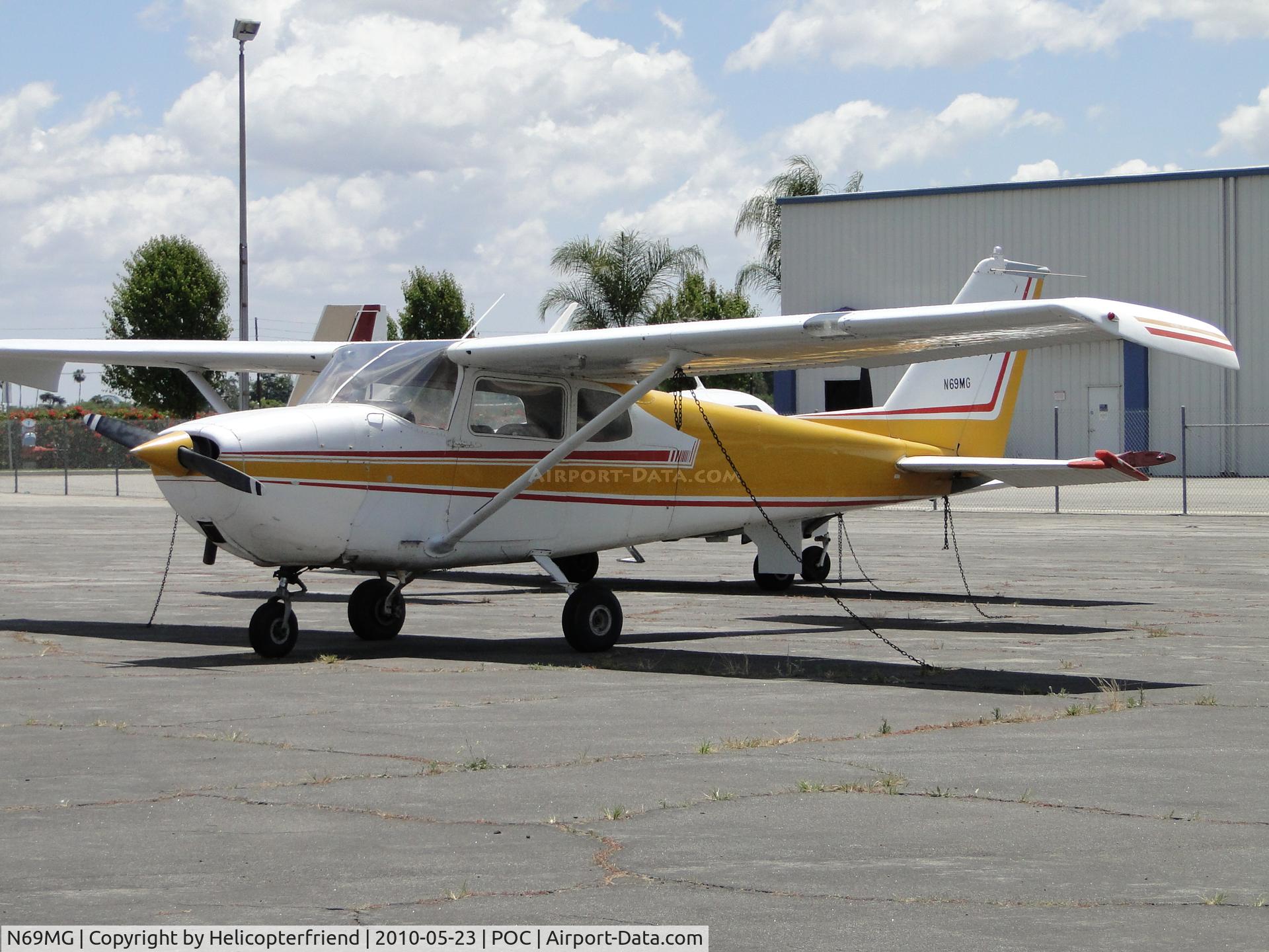 N69MG, 1962 Cessna 172C C/N 17249282, Parked and tied down at Howard Aviation