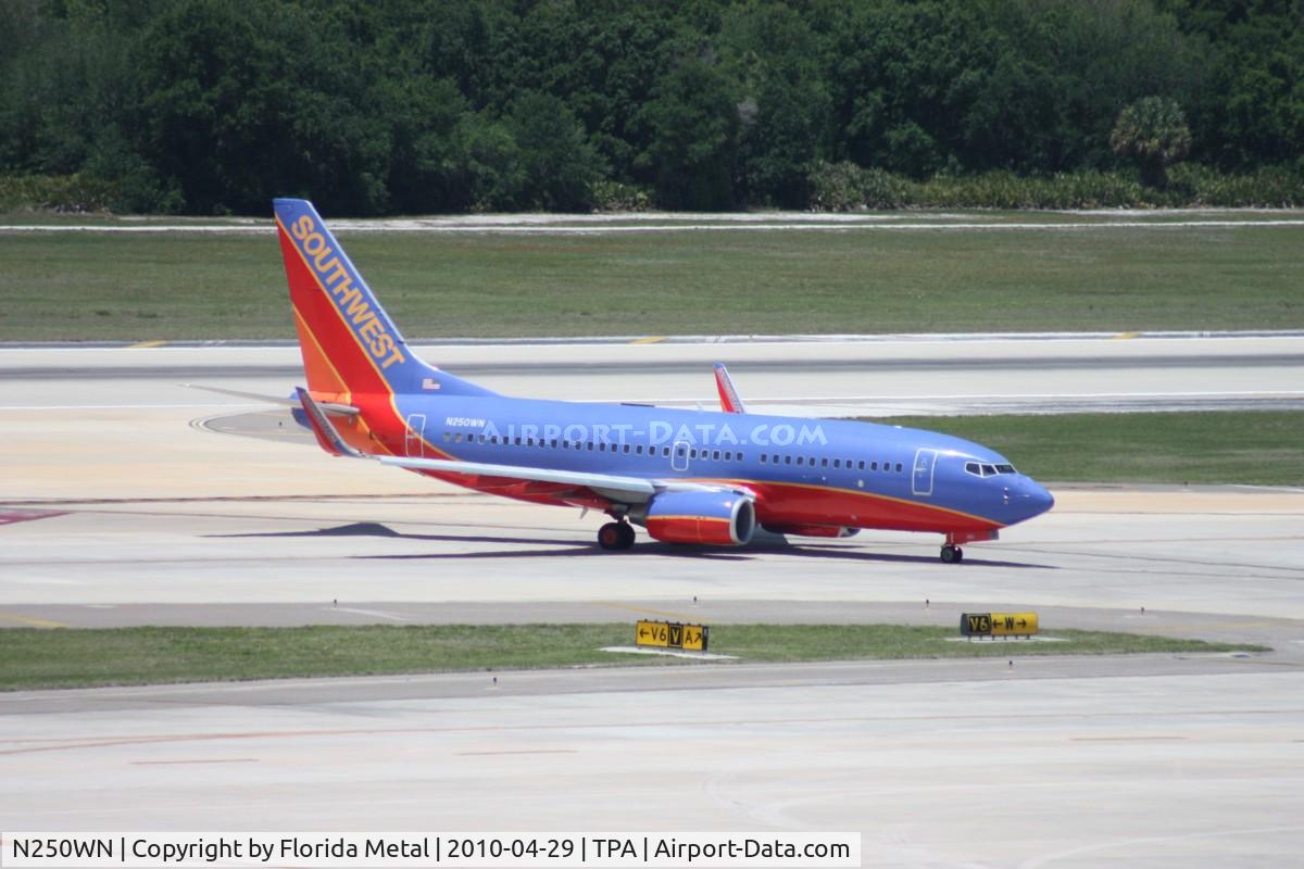 N250WN, 2006 Boeing 737-7H4 C/N 34972, Southwest 737-700
