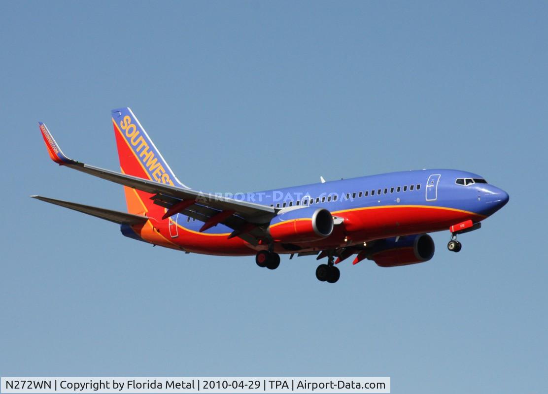 N272WN, 2007 Boeing 737-7H4 C/N 32527, Southwest 737-700