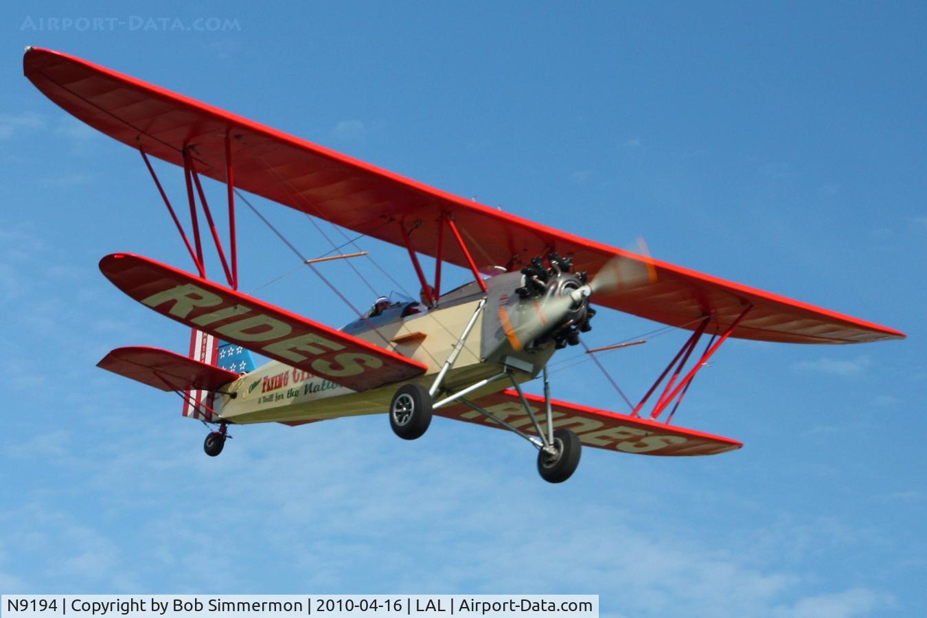 N9194, 1929 New Standard D-25 C/N 133, Taking rides at Sun N Fun 2010 - Lakeland, Florida