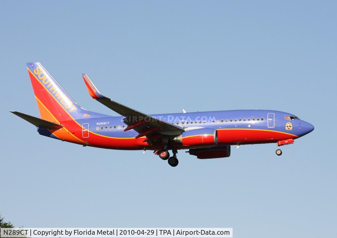 N289CT, 2007 Boeing 737-7H4 C/N 36633, Southwest 737-700
