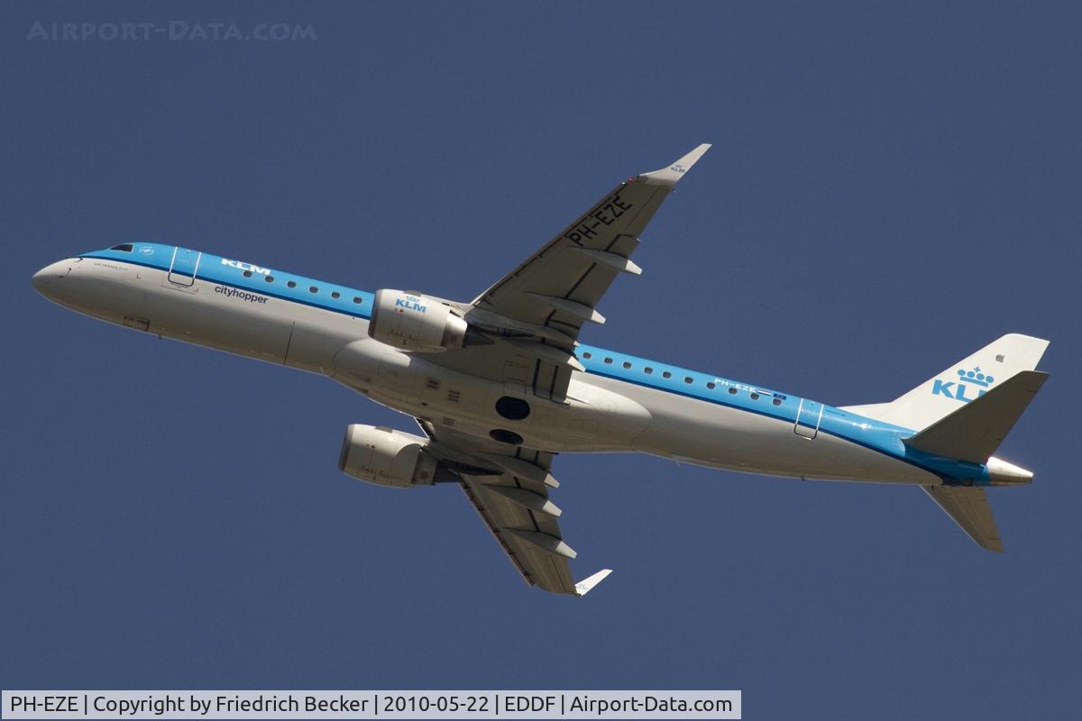 PH-EZE, 2009 Embraer 190LR (ERJ-190-100LR) C/N 19000288, departure via RW25L