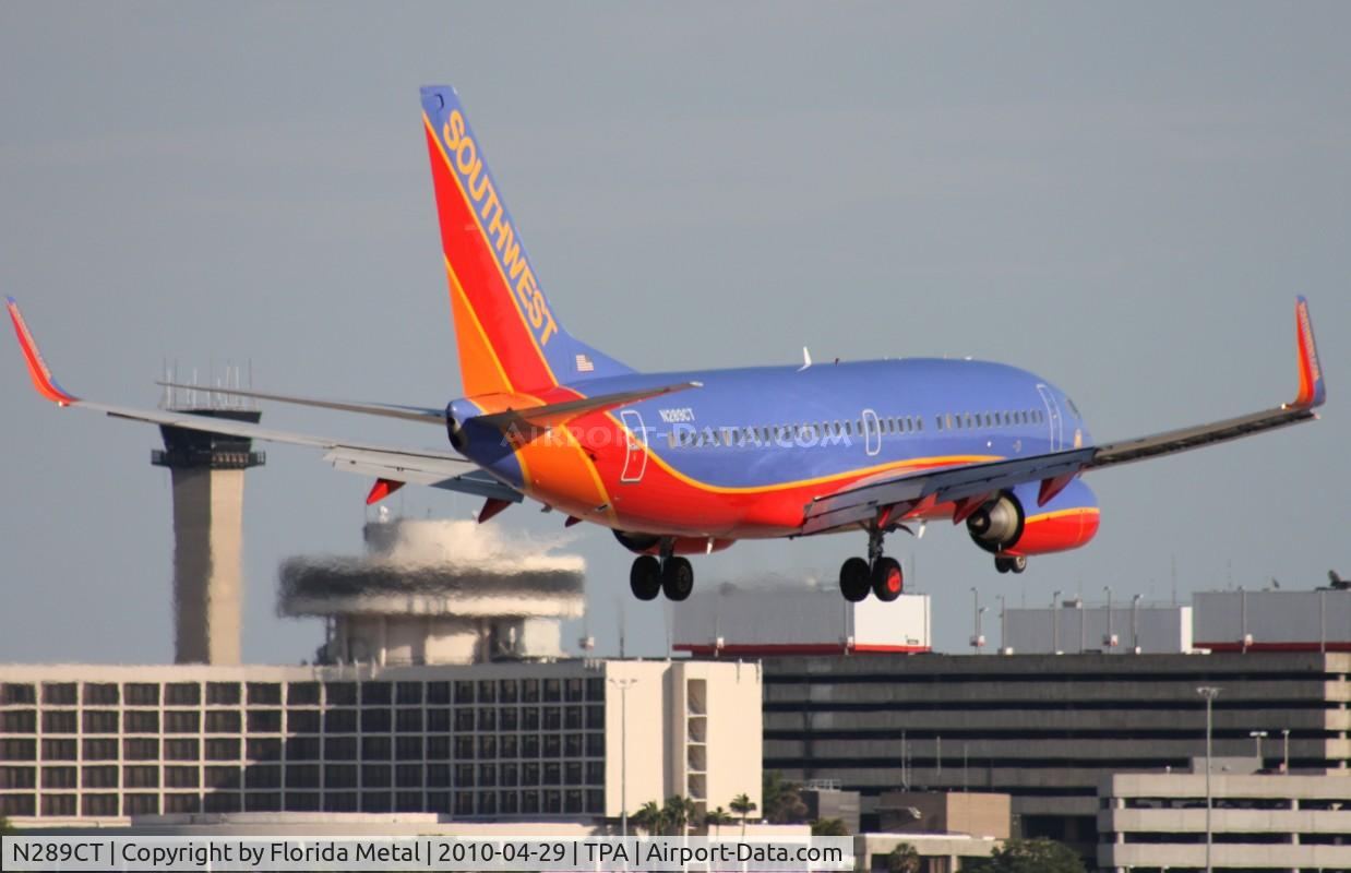 N289CT, 2007 Boeing 737-7H4 C/N 36633, Southwest 737-700