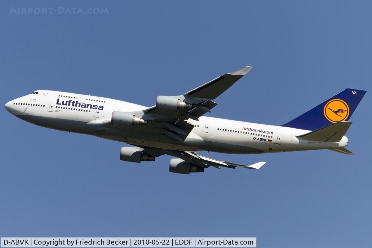 D-ABVK, 1991 Boeing 747-430 C/N 25046, departure via RW25R