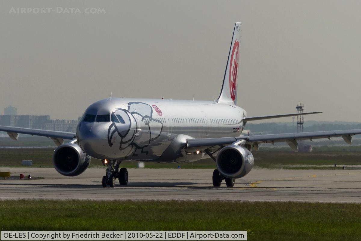 OE-LES, 2008 Airbus A321-211 C/N 3504, line up RW18W