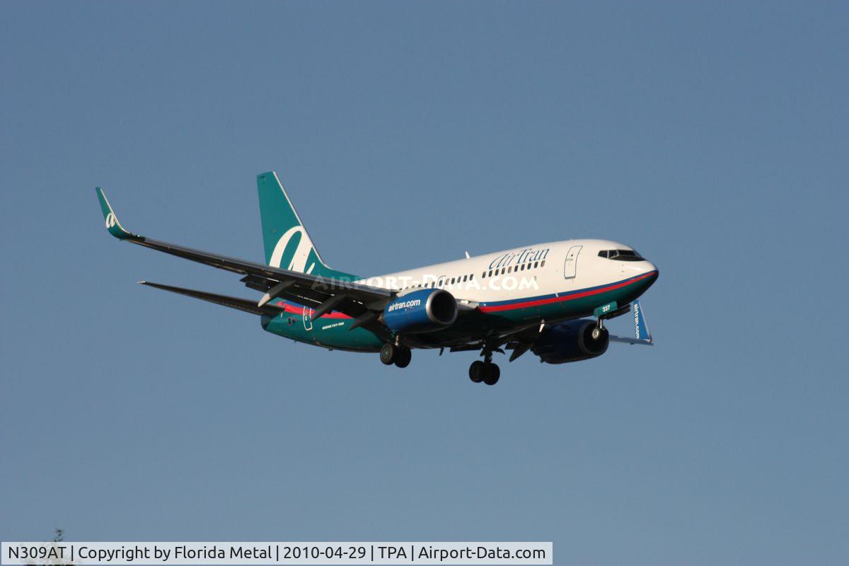N309AT, 2006 Boeing 737-7BD C/N 33929, Southwest 737-700