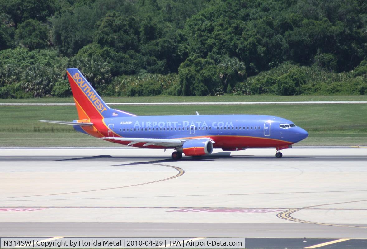 N314SW, 1986 Boeing 737-3H4 C/N 23336, Southwest 737-300