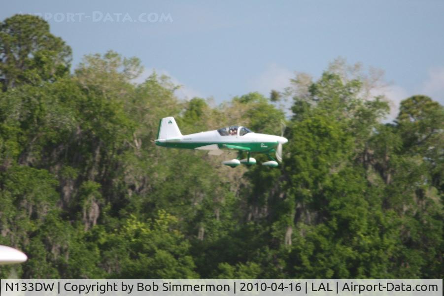 N133DW, 1997 Vans RV-6A C/N 22012, Arriving at Lakeland, FL during Sun N Fun 2010.