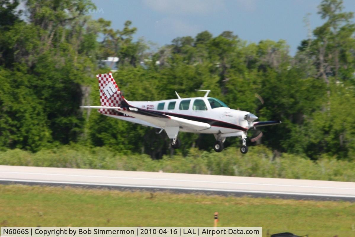 N6066S, 1975 Beech A36 Bonanza 36 C/N E-774, Arriving at Lakeland, FL during Sun N Fun 2010.