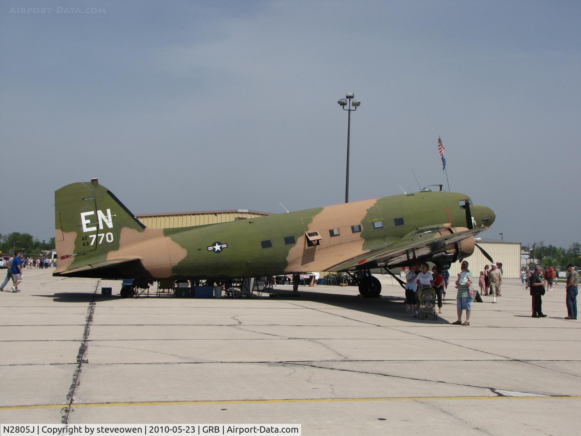 N2805J, 1944 Douglas DC3C-R-1830-90C C/N 20835, At LZ Lambeau Display Green Bay WI USA