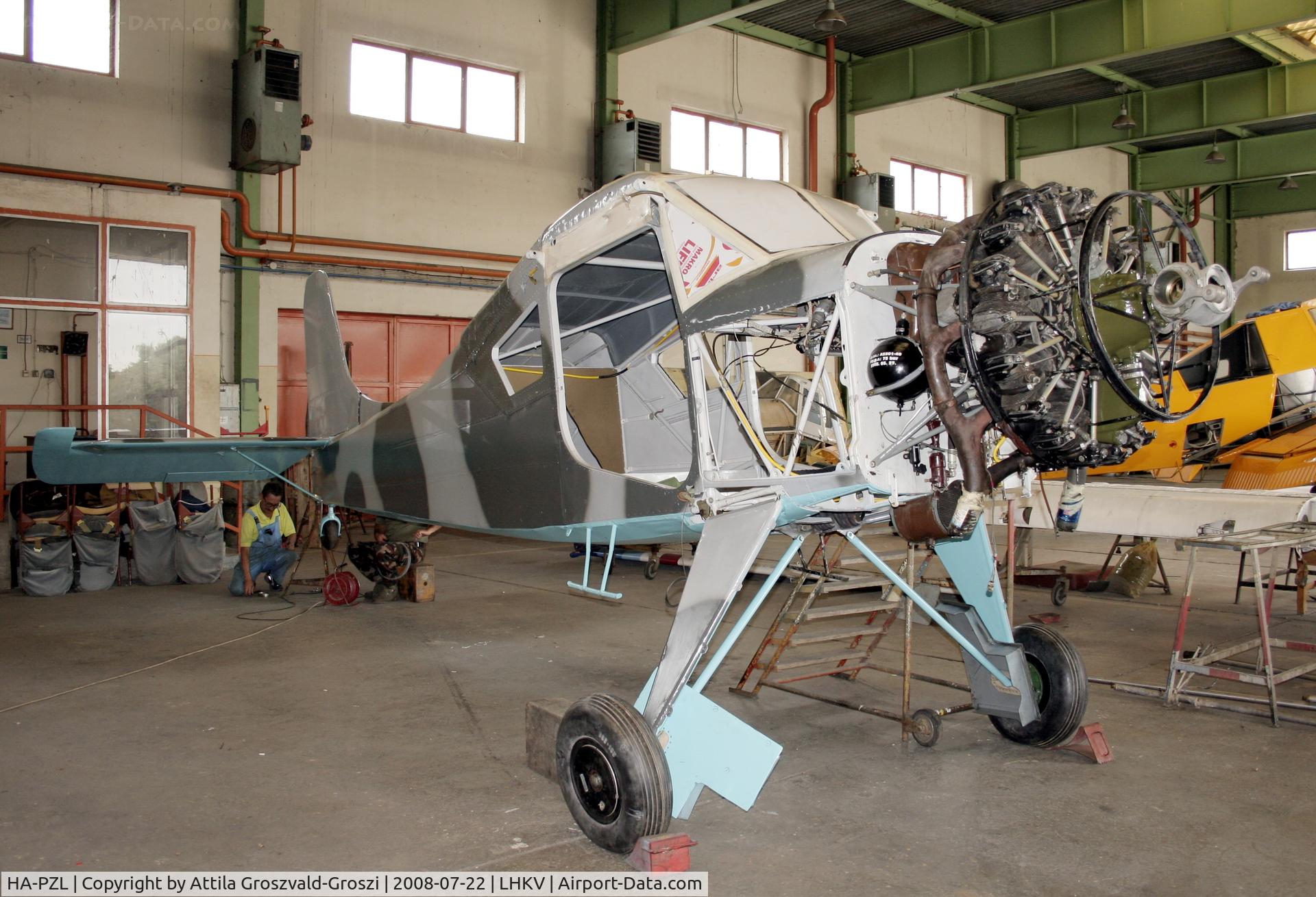 HA-PZL, 1969 PZL-Okecie PZL-101A Gawron C/N 119267, Hungary-Kaposújlak airport hangar