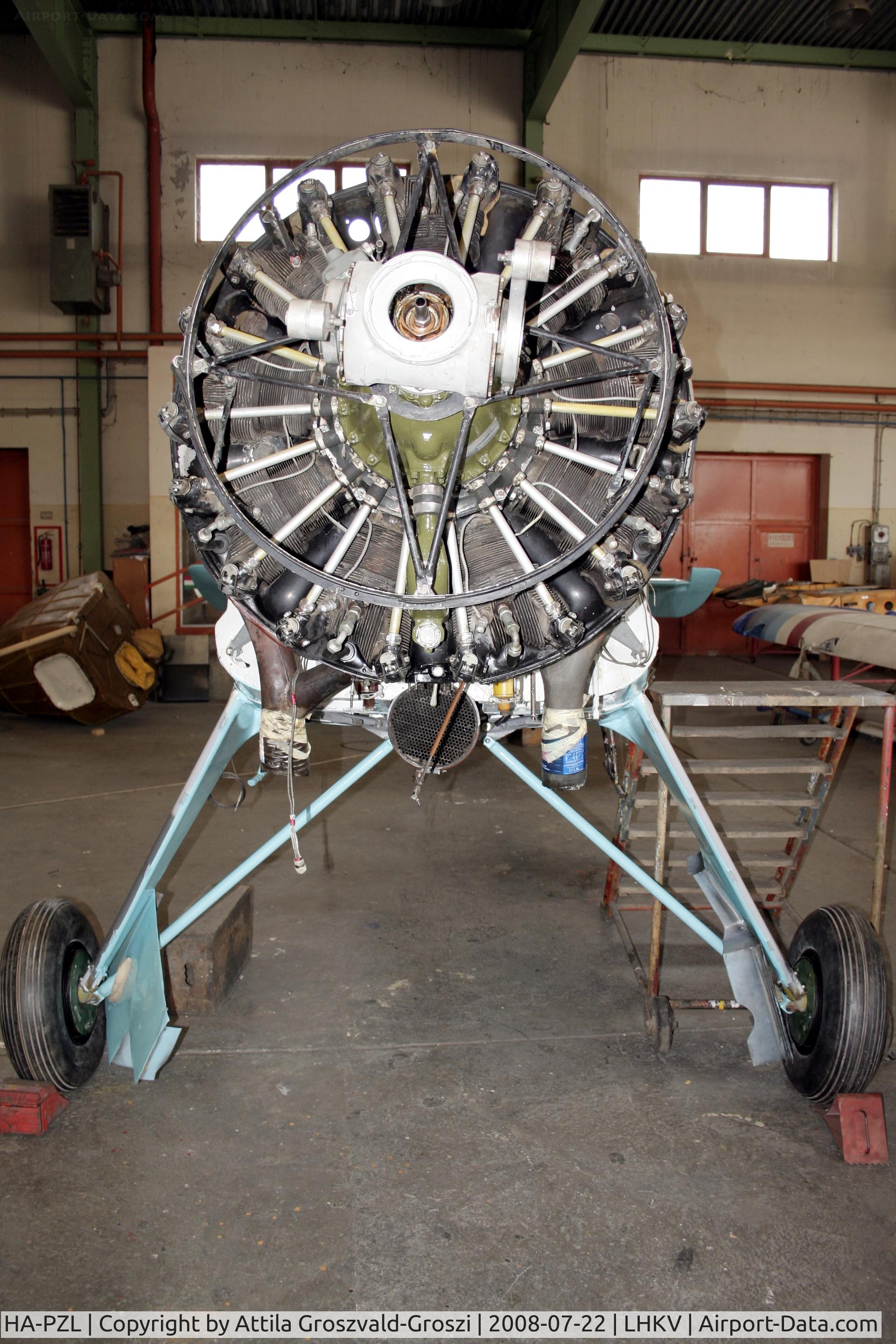 HA-PZL, 1969 PZL-Okecie PZL-101A Gawron C/N 119267, Hungary-Kaposújlak airport hangar - Ivchenko AI-14R engine