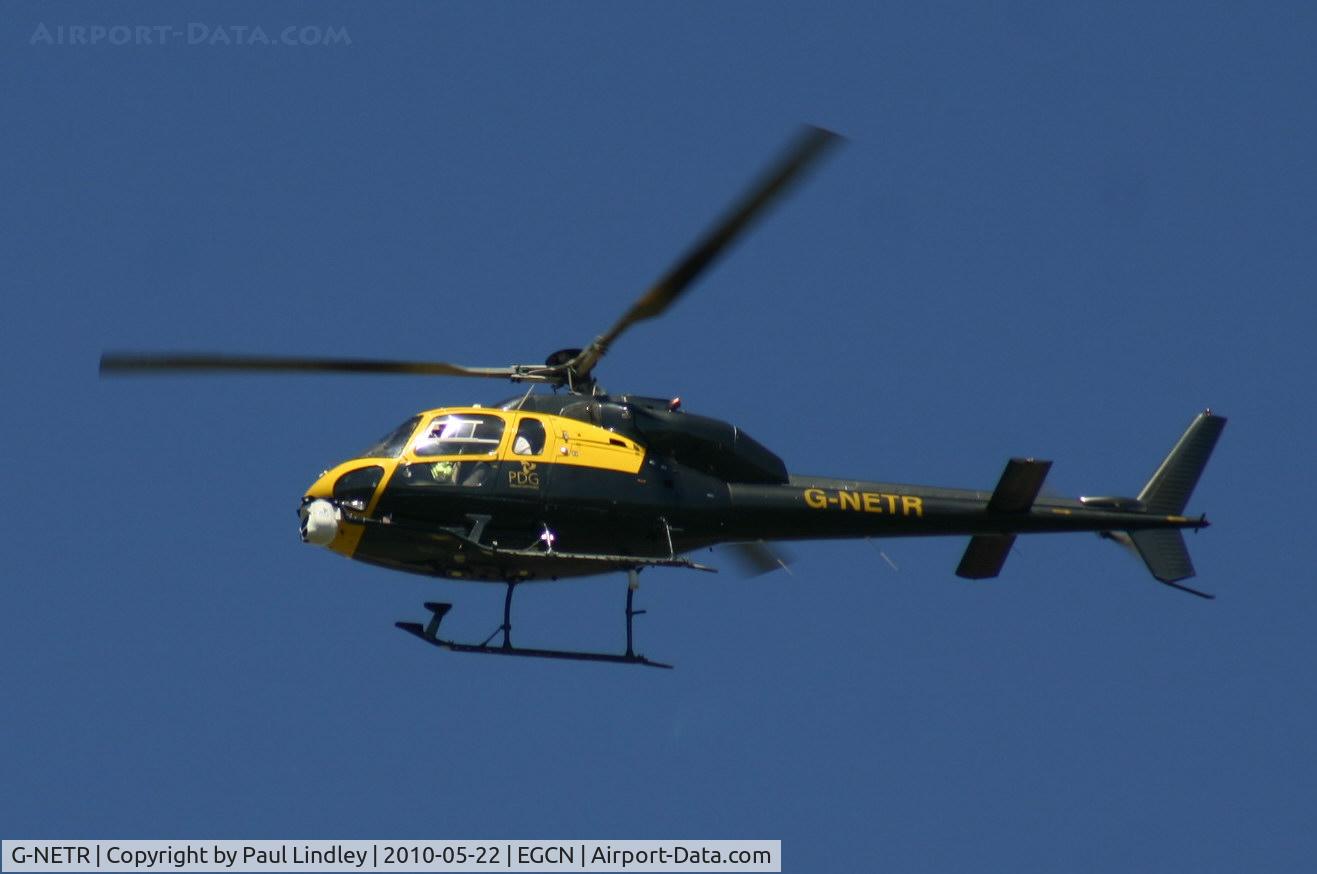 G-NETR, 1982 Aerospatiale AS-355F-1 Ecureuil 2 C/N 5164, Inbound for fuel