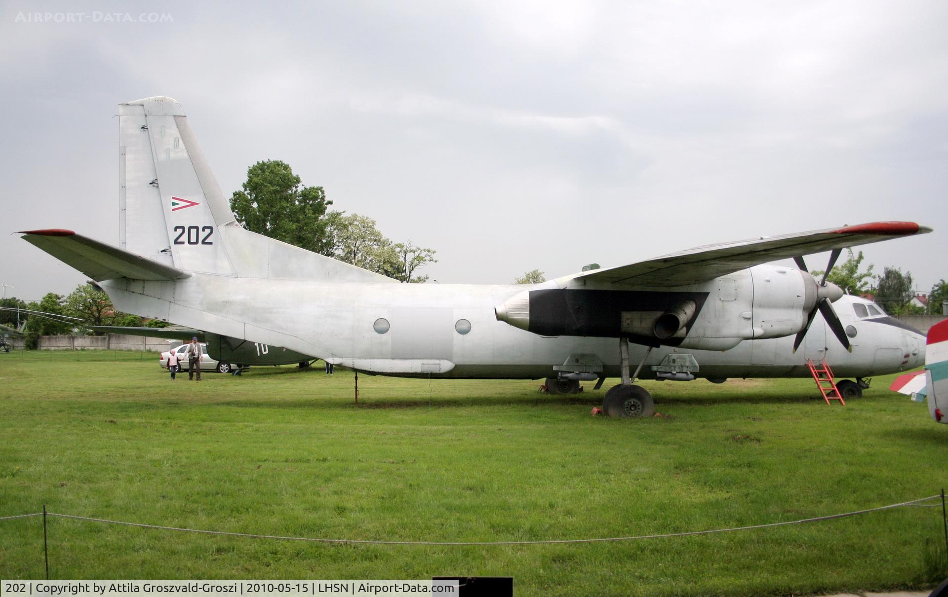 202, 1974 Antonov An-26 C/N 02202, Szolnok-Szandaszölös airplane museum.