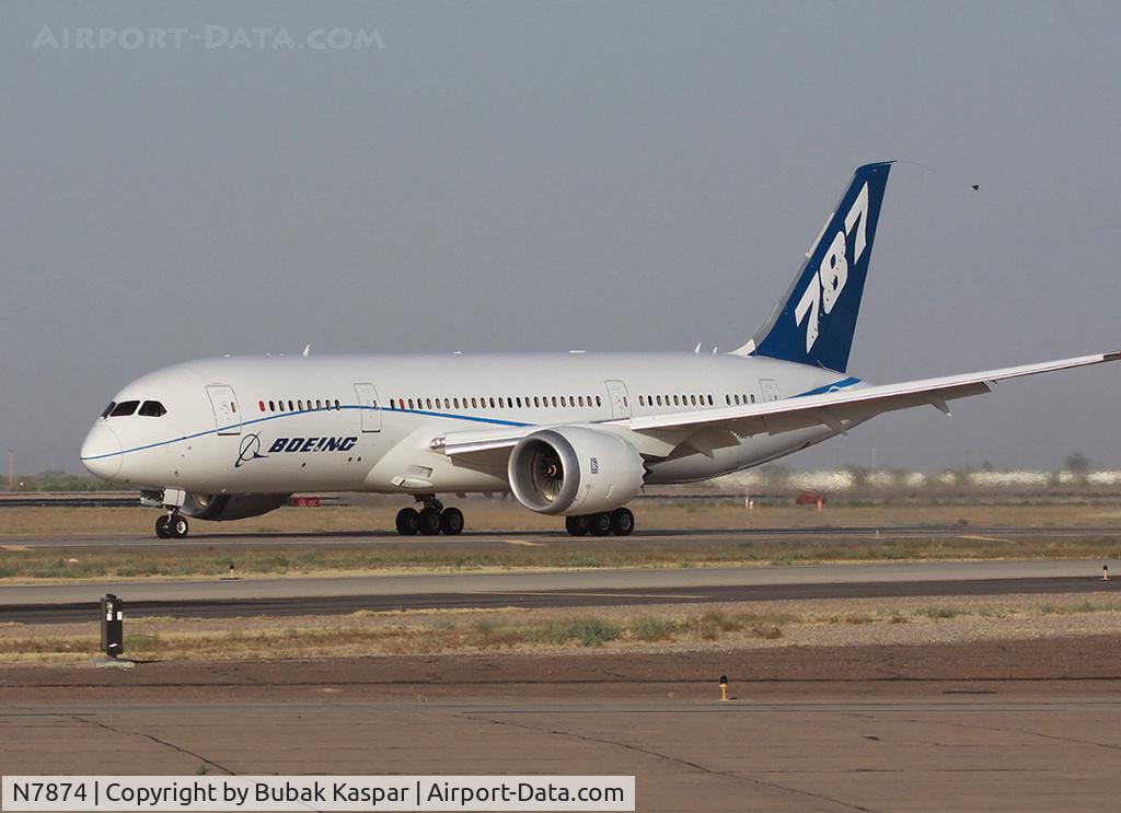 N7874, 2009 Boeing 787-8 Dreamliner C/N 40693, Mesa