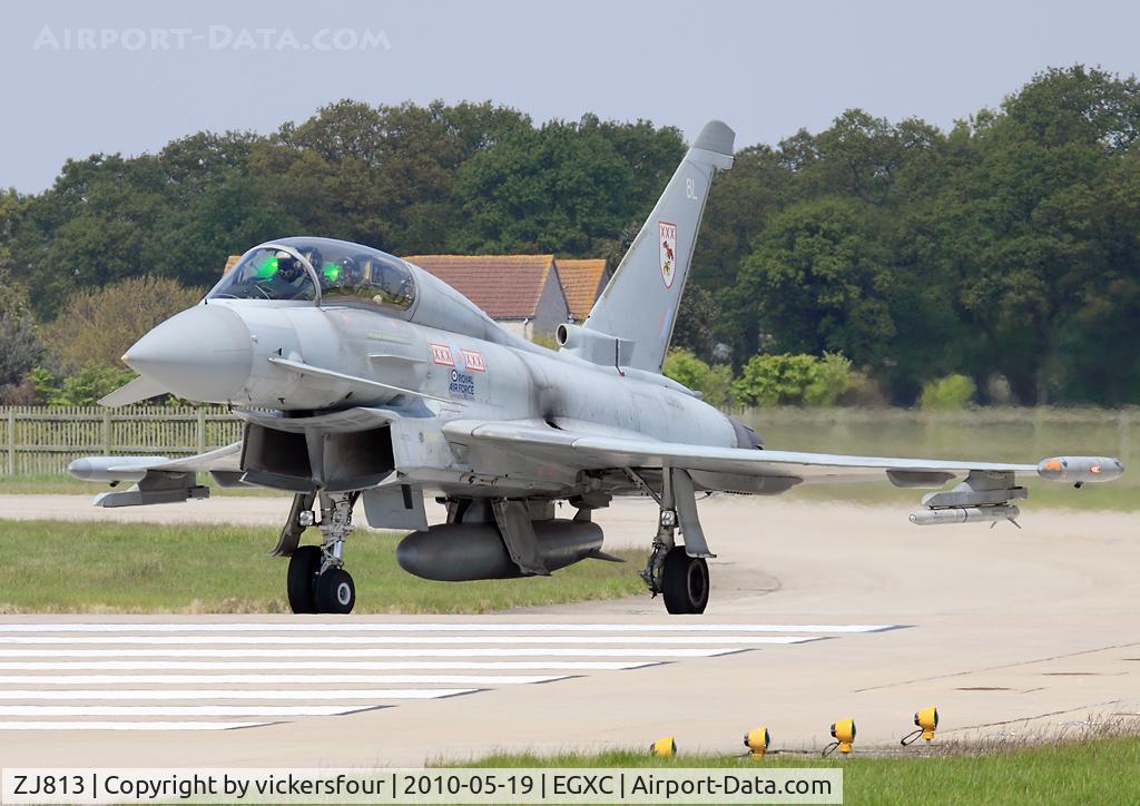 ZJ813, 2005 Eurofighter EF-2000 Typhoon T1 C/N 0091/BT014, Royal Air Force Typhoon T1A. Operated by 29 (R) Squadron, coded 'BL'.